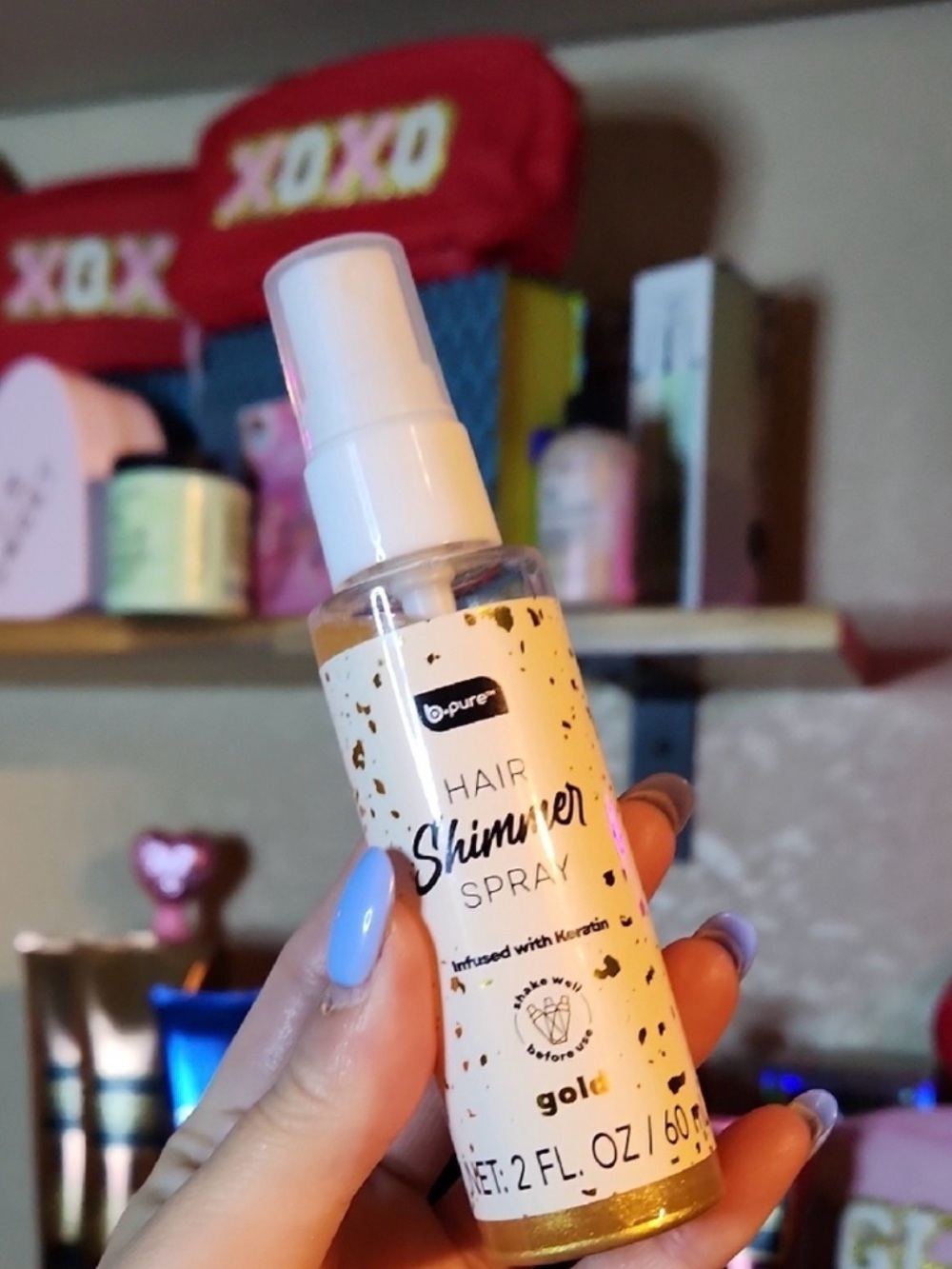 Be Pure Hair Shimmer Spray GOLD OR SLIVER